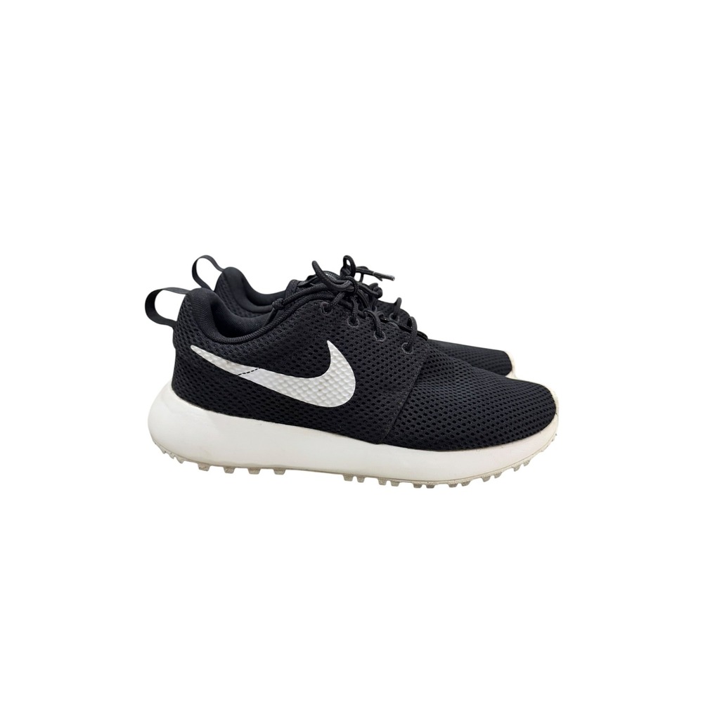 Nike Roshe G Jr Golf Shoes Black White Spikeless Mesh DZ6895-002 Kids 4Y